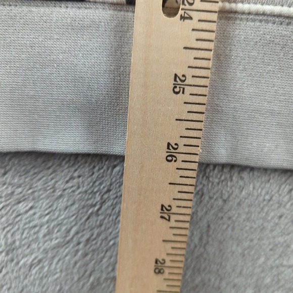 Nike Hoodie Mens Large White Black All Over Swoosh Logo Pullover Sweatshirt - Picture 9 of 12